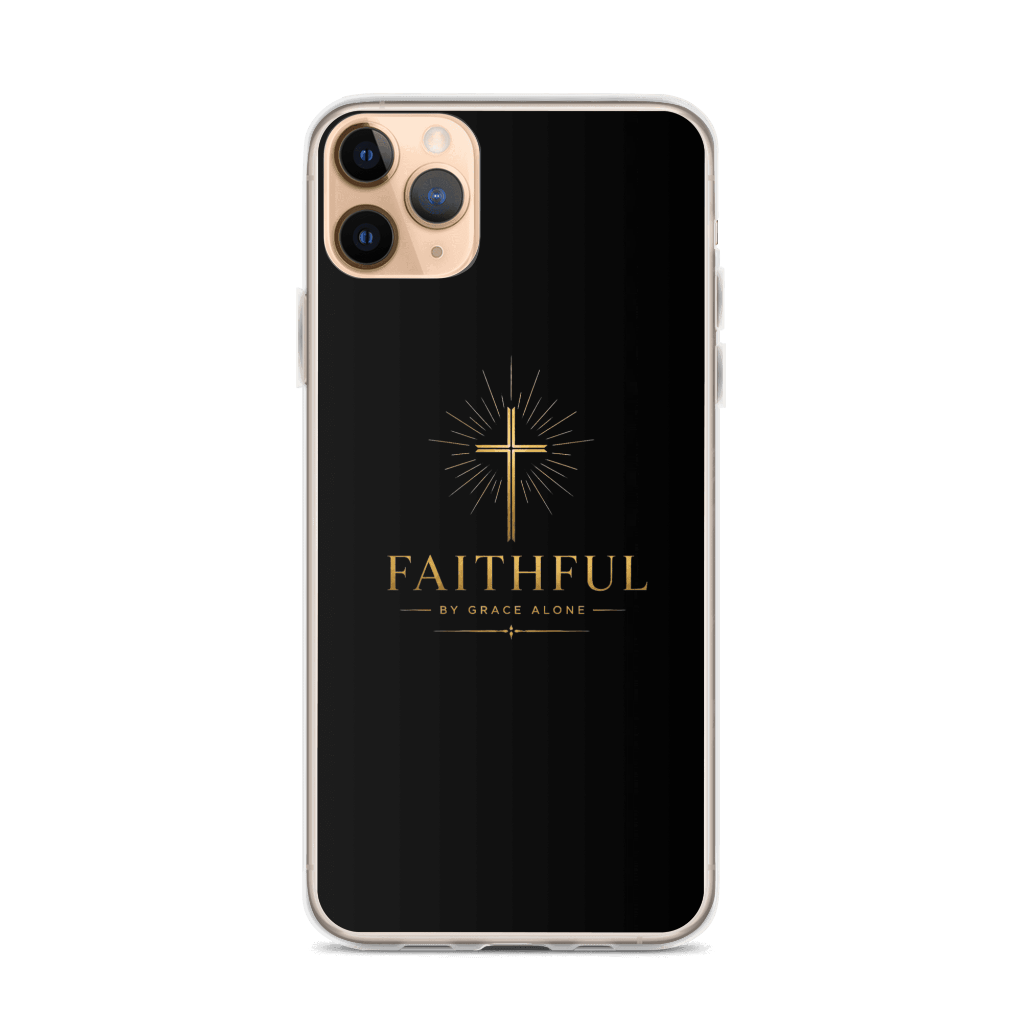Coque Iphone noir Faithful — Coque Iphone noir Faithful