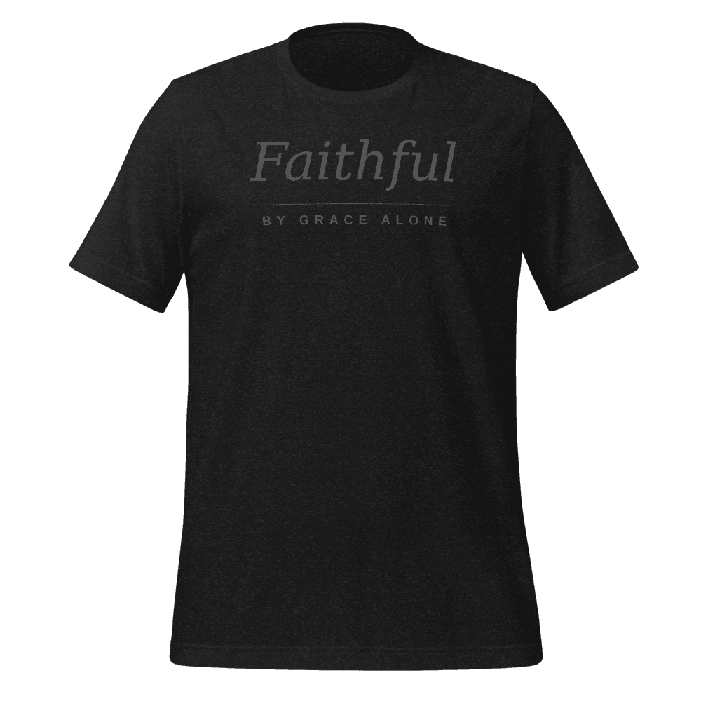 Tshirt Faithful — Noir chiné