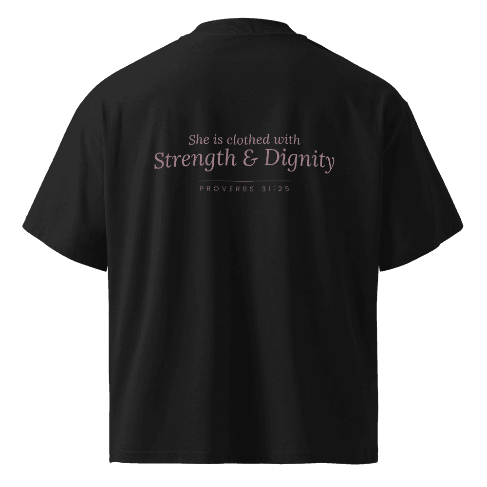 T-shirt oversize Faithful pour Femme — Noir
