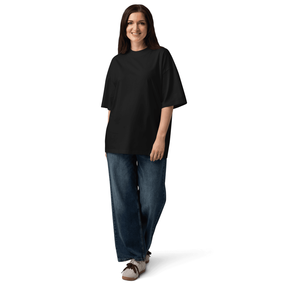 T-shirt oversize Faithful pour Femme — Noir