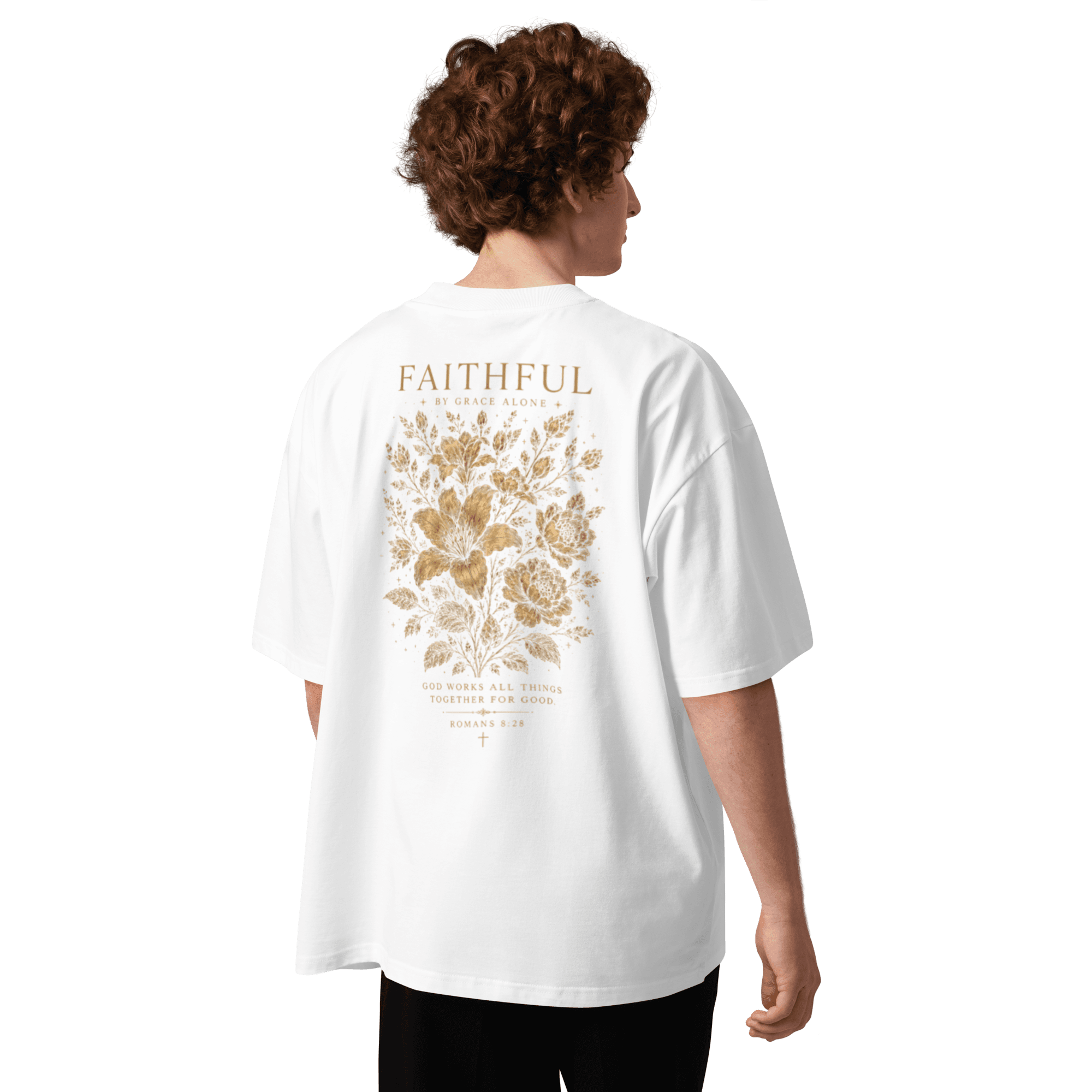 T-shirt oversize Faithful  — Blanc