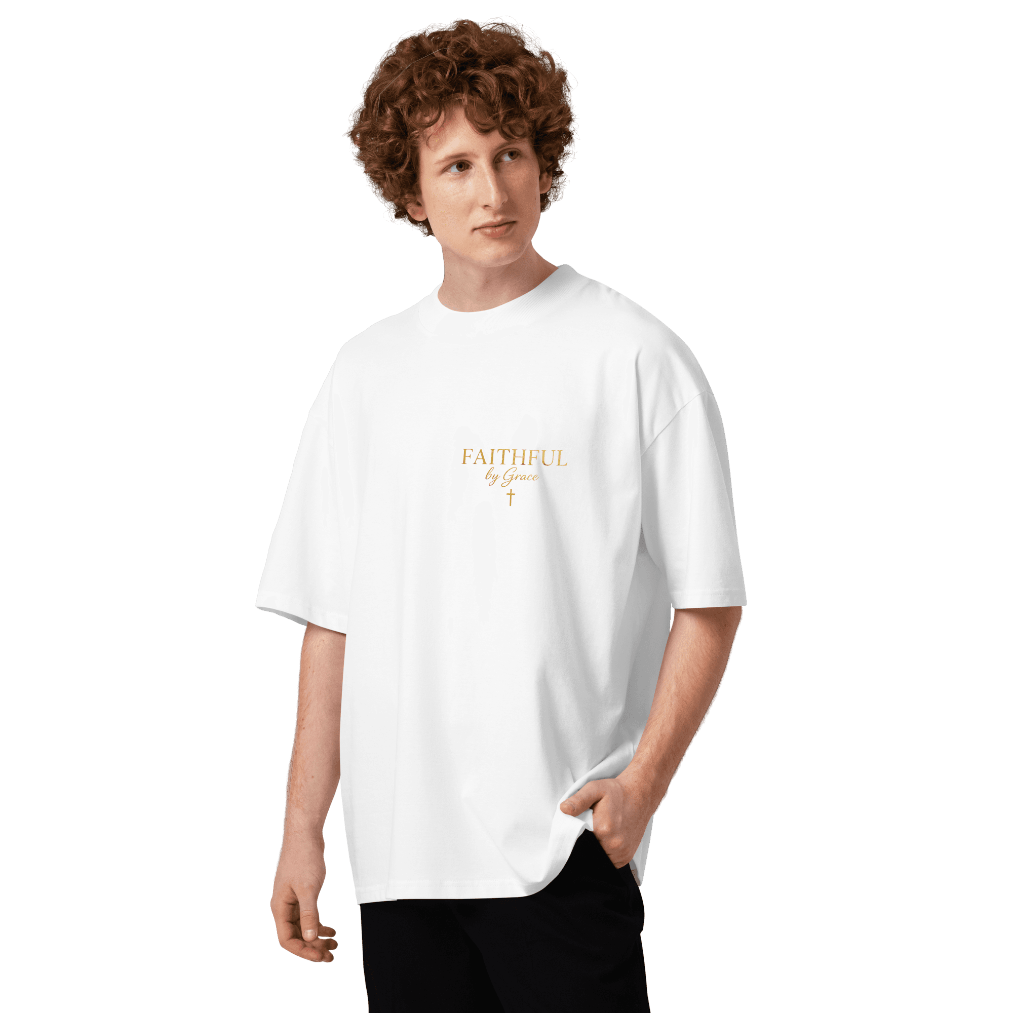 T-shirt oversize Faithful  — Blanc