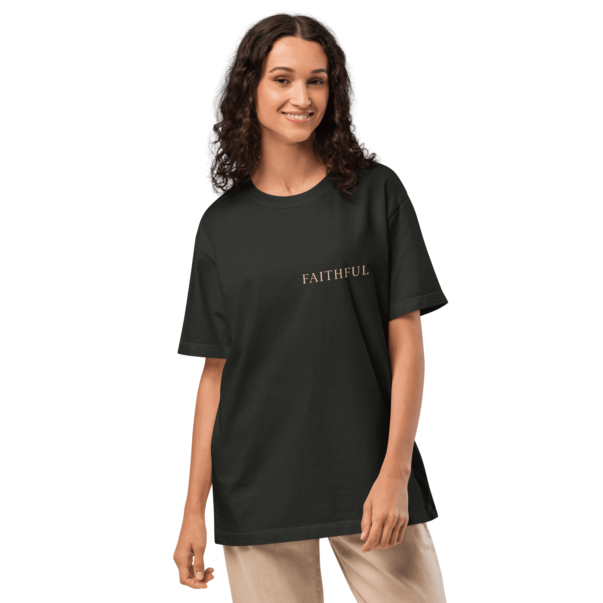 T-shirt  FAITHFUL women edition — Noir délavé