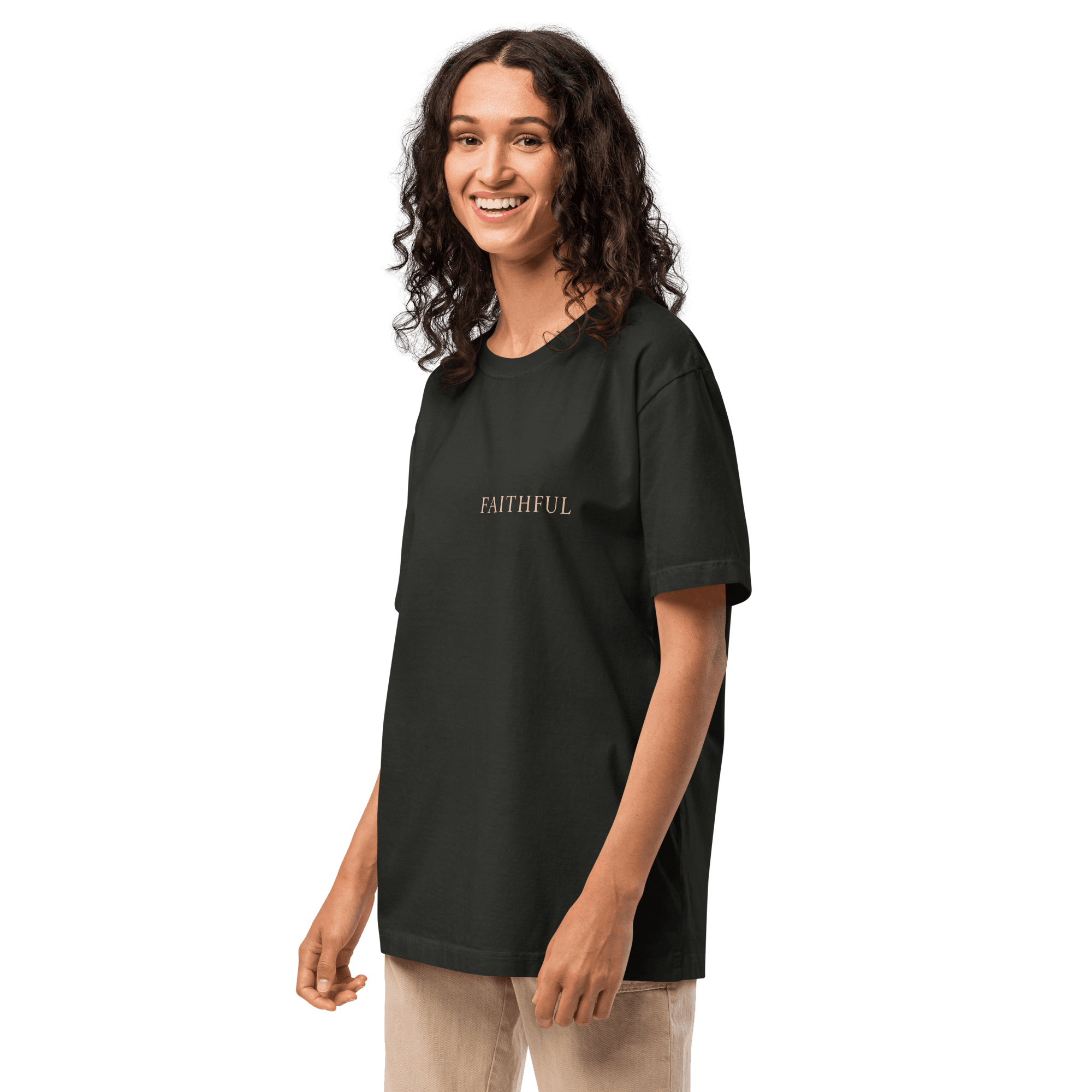 T-shirt  FAITHFUL women edition — Noir délavé